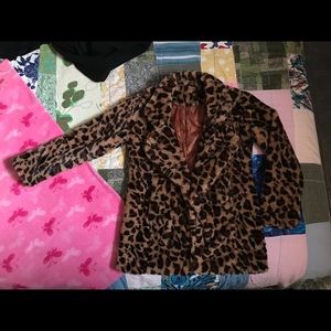 Faux fur, cheetah coat